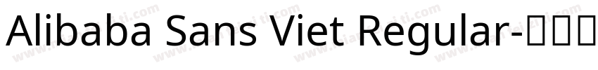 Alibaba Sans Viet Regular字体转换
